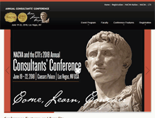 Tablet Screenshot of annualconsultantsconference.com